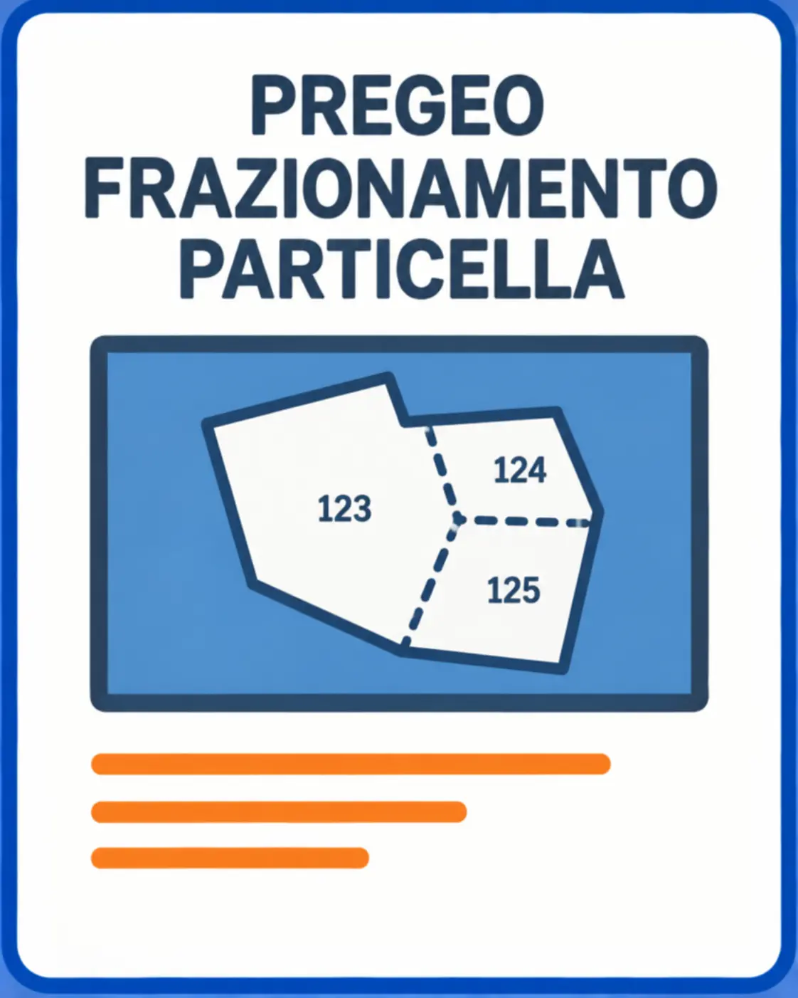Pratica PREGEO Frazionamento Particella